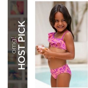 Girls Ruffled One Shoulder + Hipster Bikini Set *HOST PICK*
